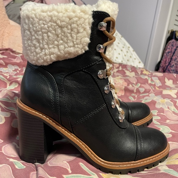 Nine West Black Faux Fur Booties - Picture 6 of 7